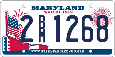 MD license plate 2BM1268
