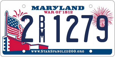 MD license plate 2BM1279