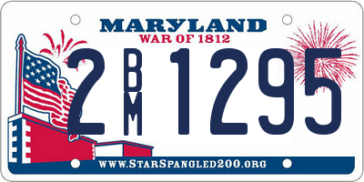 MD license plate 2BM1295