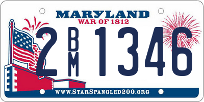 MD license plate 2BM1346