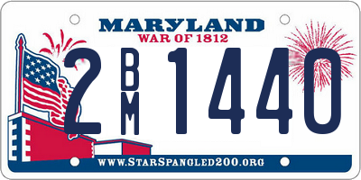 MD license plate 2BM1440