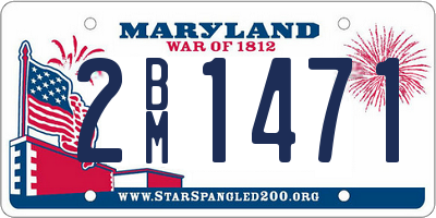 MD license plate 2BM1471