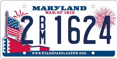 MD license plate 2BM1624