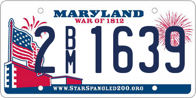 MD license plate 2BM1639