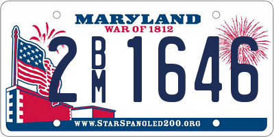 MD license plate 2BM1646