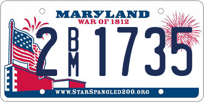 MD license plate 2BM1735