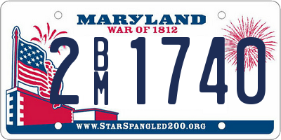 MD license plate 2BM1740
