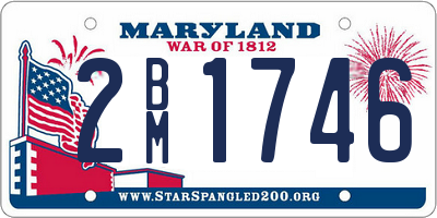 MD license plate 2BM1746