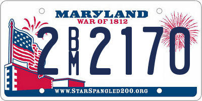 MD license plate 2BM2170