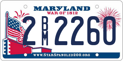 MD license plate 2BM2260