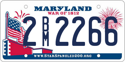 MD license plate 2BM2266
