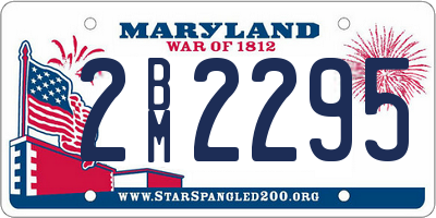 MD license plate 2BM2295