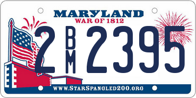 MD license plate 2BM2395
