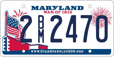 MD license plate 2BM2470