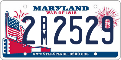 MD license plate 2BM2529