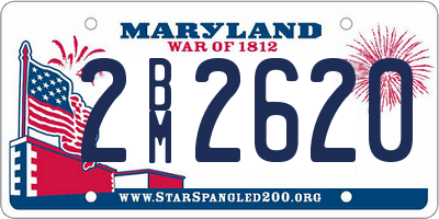 MD license plate 2BM2620