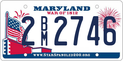 MD license plate 2BM2746