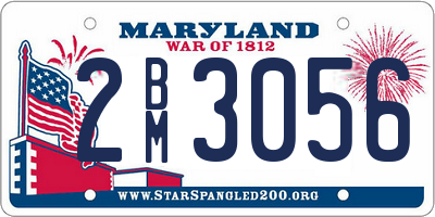 MD license plate 2BM3056
