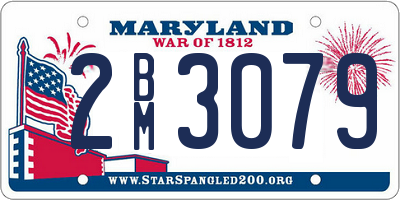 MD license plate 2BM3079