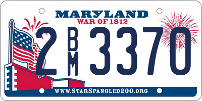 MD license plate 2BM3370