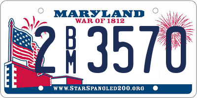 MD license plate 2BM3570