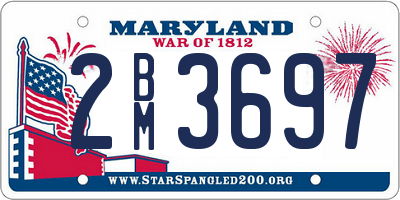 MD license plate 2BM3697