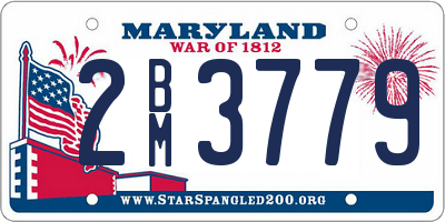 MD license plate 2BM3779