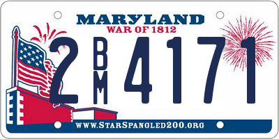 MD license plate 2BM4171