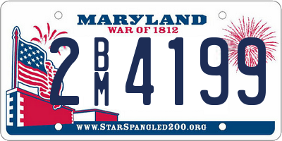 MD license plate 2BM4199