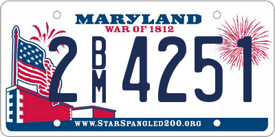 MD license plate 2BM4251