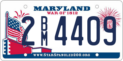 MD license plate 2BM4409