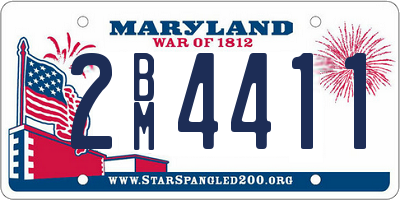 MD license plate 2BM4411