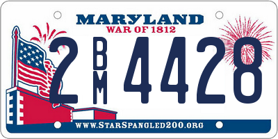 MD license plate 2BM4428