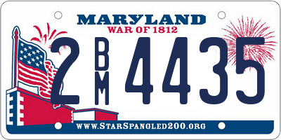 MD license plate 2BM4435