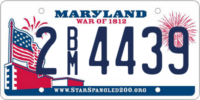 MD license plate 2BM4439