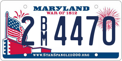 MD license plate 2BM4470