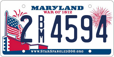 MD license plate 2BM4594