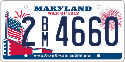 MD license plate 2BM4660