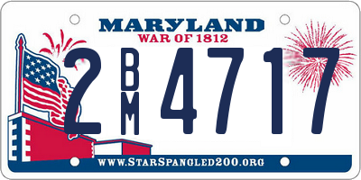 MD license plate 2BM4717
