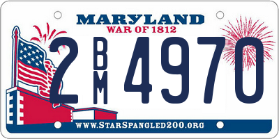 MD license plate 2BM4970