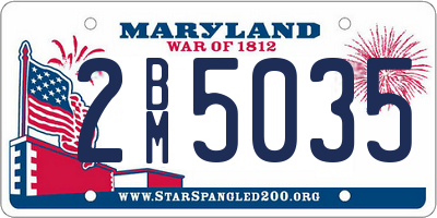 MD license plate 2BM5035