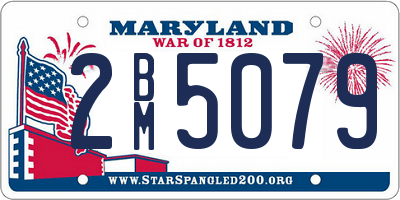 MD license plate 2BM5079