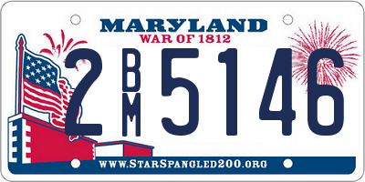 MD license plate 2BM5146