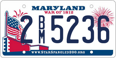 MD license plate 2BM5236