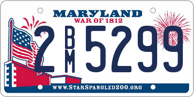 MD license plate 2BM5299