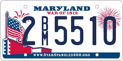 MD license plate 2BM5510