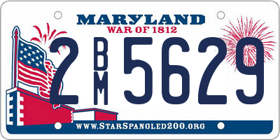 MD license plate 2BM5629