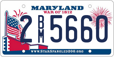 MD license plate 2BM5660