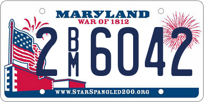 MD license plate 2BM6042