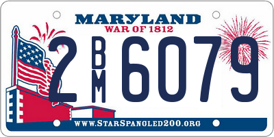 MD license plate 2BM6079